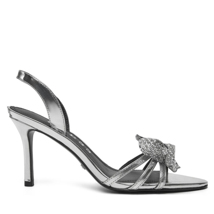 Сандали Guess FLPMER LEL03 Сребрист цвят на ниска цена