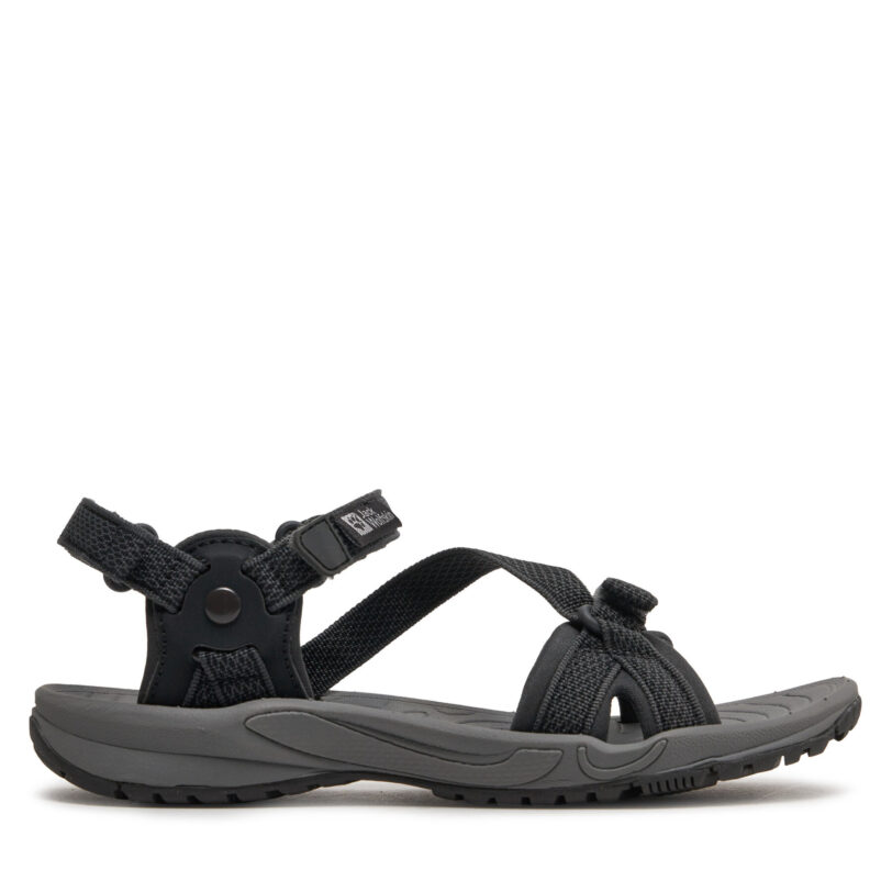 Сандали Jack Wolfskin Lakewood RiderSandal 4019041 Черен цвят на ниска цена