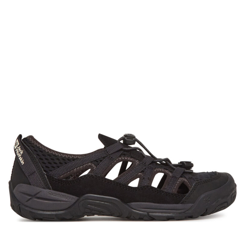 Сандали Jack Wolfskin Levente Sandal A64080 S Черен цвят на ниска цена