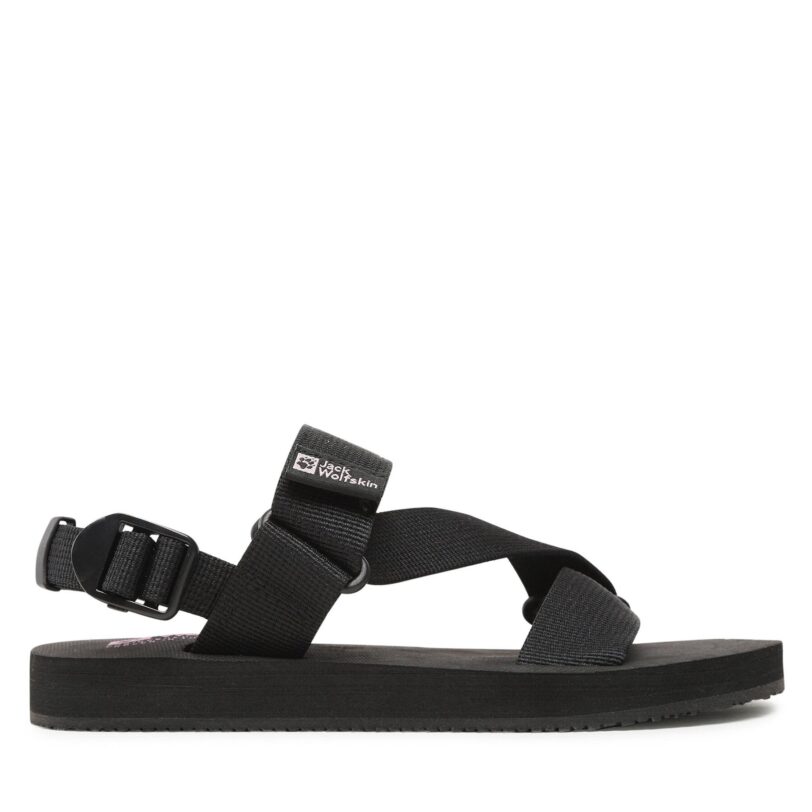 Сандали Jack Wolfskin Urban Entdeckung Belt Sandal W 4056801 Черен цвят на ниска цена