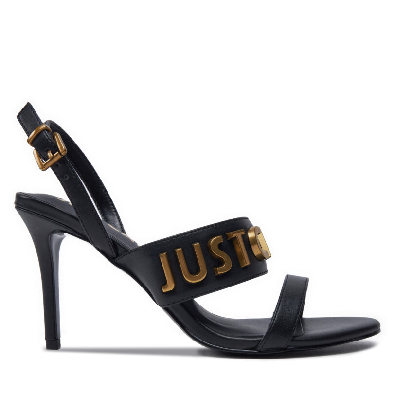 Сандали Just Cavalli 77RA3S69 Черен цвят на ниска цена