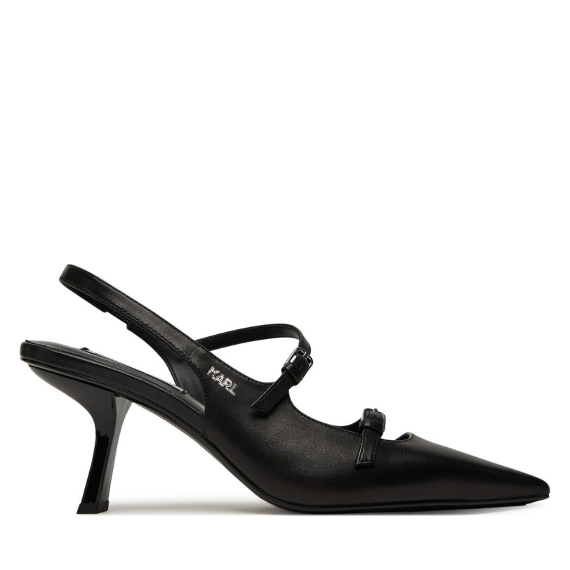 Сандали KARL LAGERFELD KL33623 Черен цвят на ниска цена