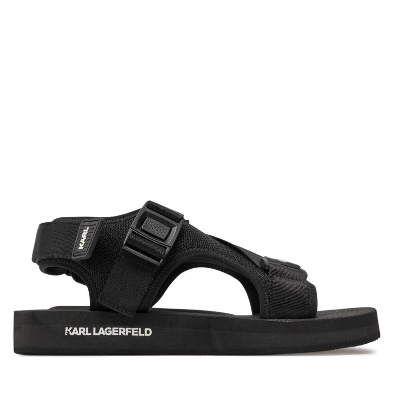 Сандали KARL LAGERFELD KL70515 Черен цвят на ниска цена