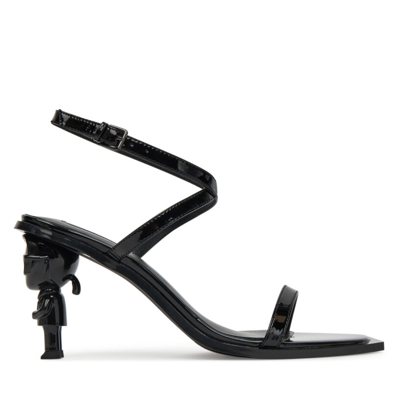 Сандали KARL LAGERFELD Nft Heel KL39115 Черен цвят на ниска цена