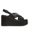 Сандали KARL LAGERFELD Wendy KL33372 Черен цвят на ниска цена