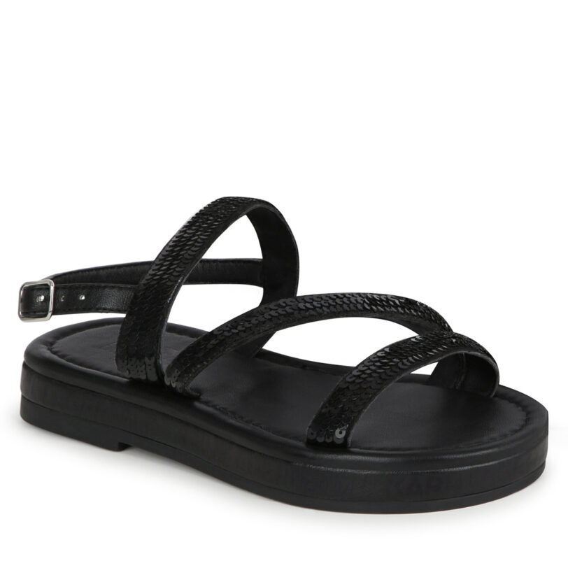 Сандали Karl Lagerfeld Kids Z30004 S Черен цвят на ниска цена