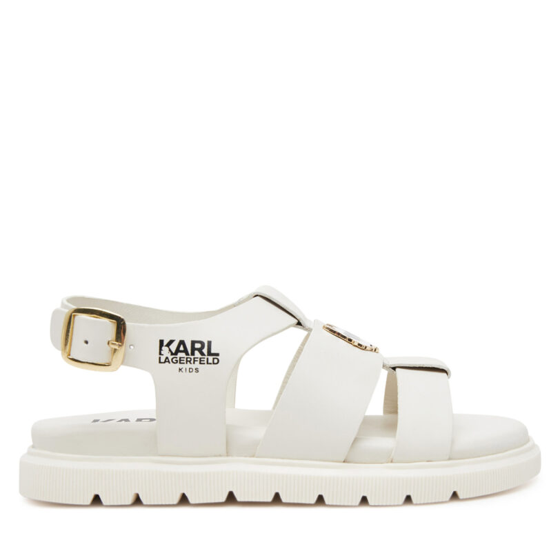 Сандали Karl Lagerfeld Kids Z30372 M Екрю цвят на ниска цена