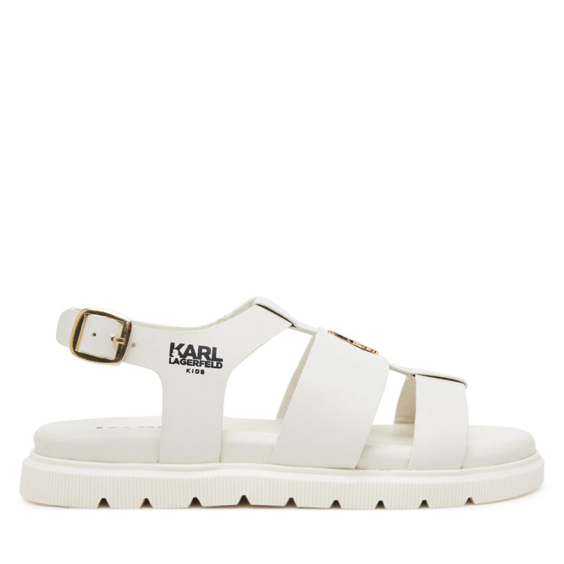 Сандали Karl Lagerfeld Kids Z30372 S Екрю цвят на ниска цена