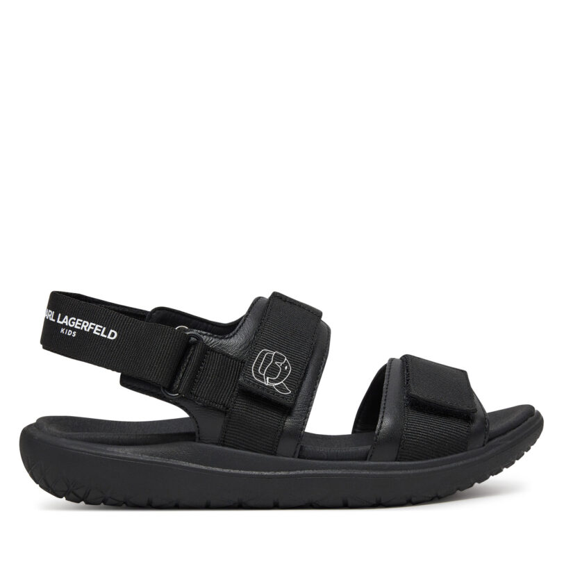 Сандали Karl Lagerfeld Kids Z30382 S Черен цвят на ниска цена