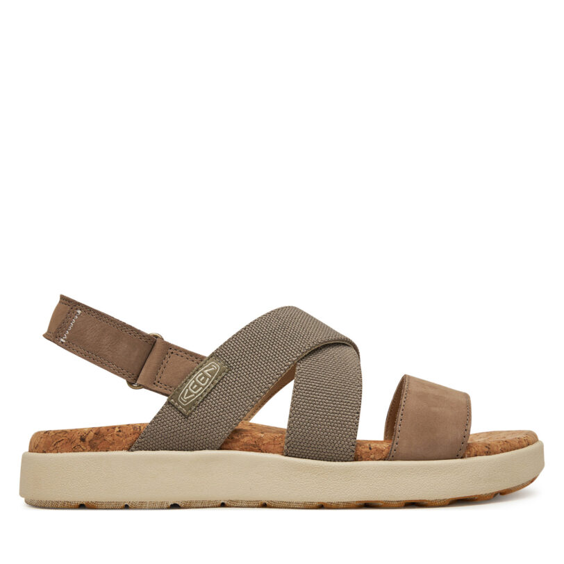Сандали Keen Elle Criss Cross 1028630 Сив цвят на ниска цена
