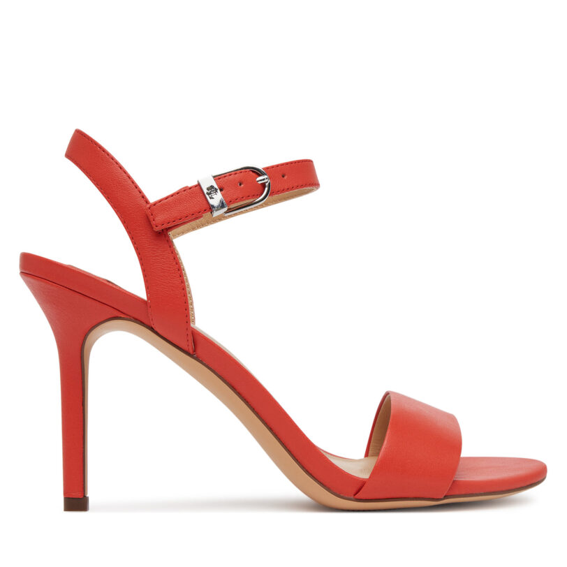 Сандали LAUREN RALPH LAUREN 802940727012 Червен цвят на ниска цена