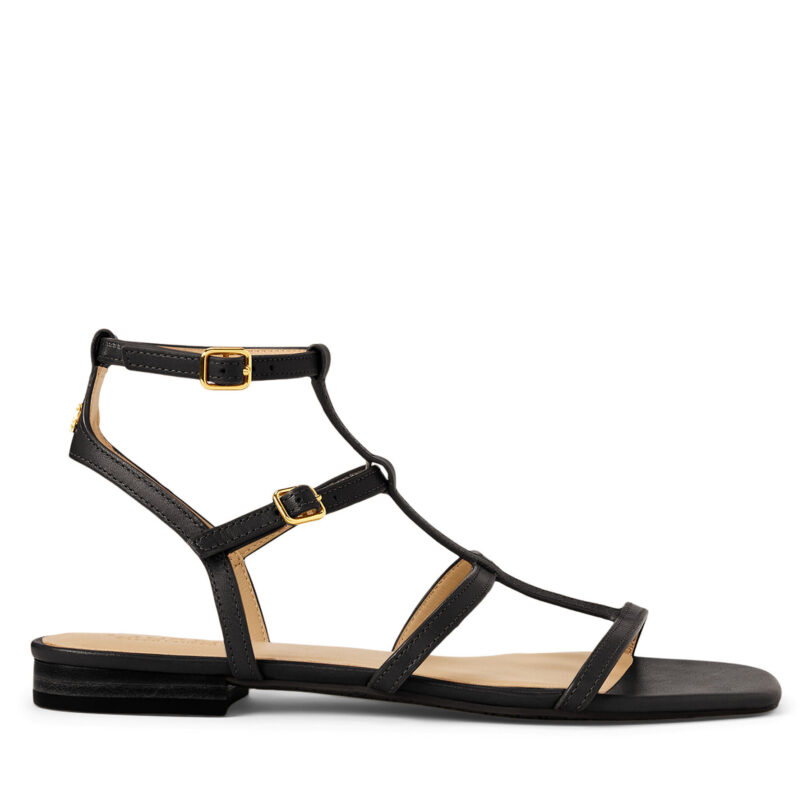 Сандали LAUREN RALPH LAUREN 802959977001 Черен цвят на ниска цена