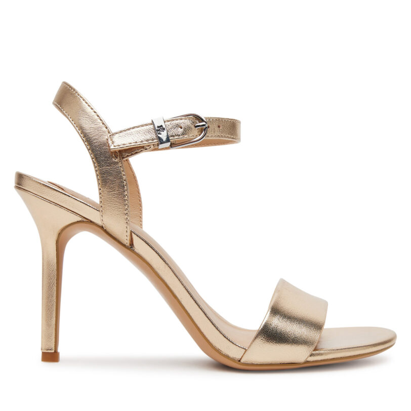 Сандали LAUREN RALPH LAUREN Gwen 802956289002 Златист цвят на ниска цена