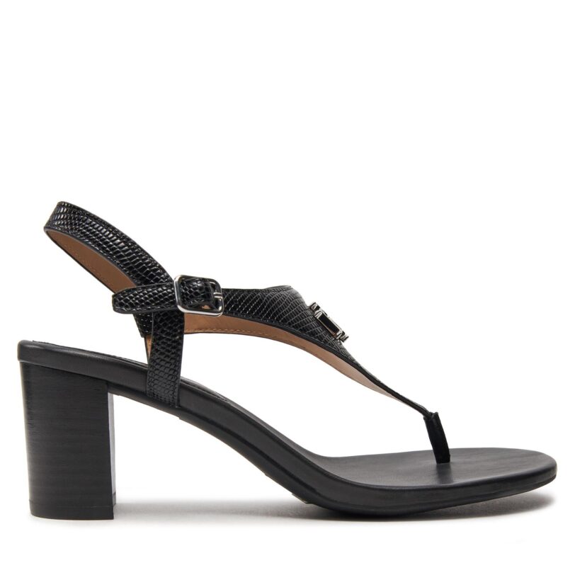 Сандали Lauren Ralph Lauren 802935564001 Черен цвят на ниска цена