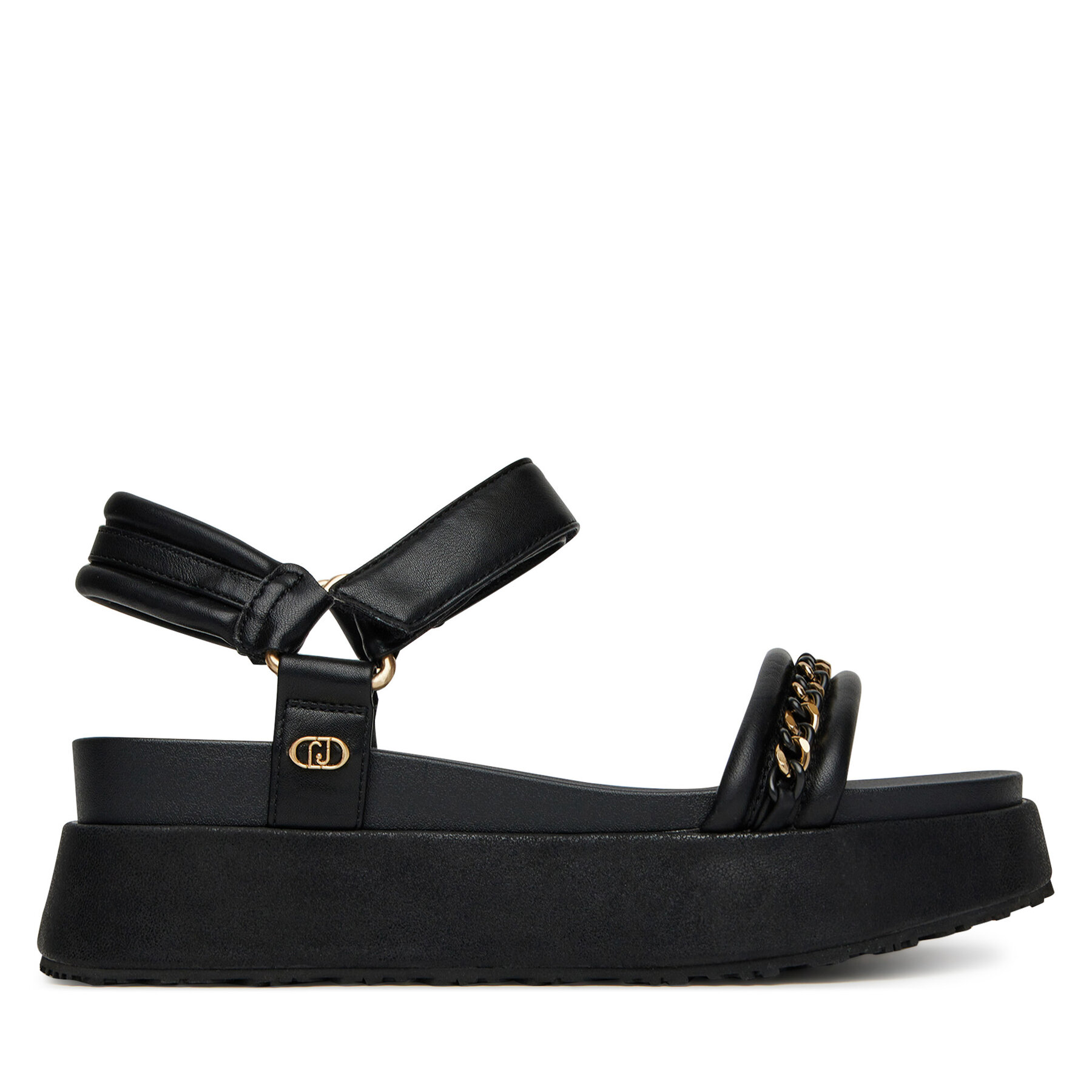 Сандали Liu Jo Frida 36 SA5105 EX014 Черен цвят на ниска цена