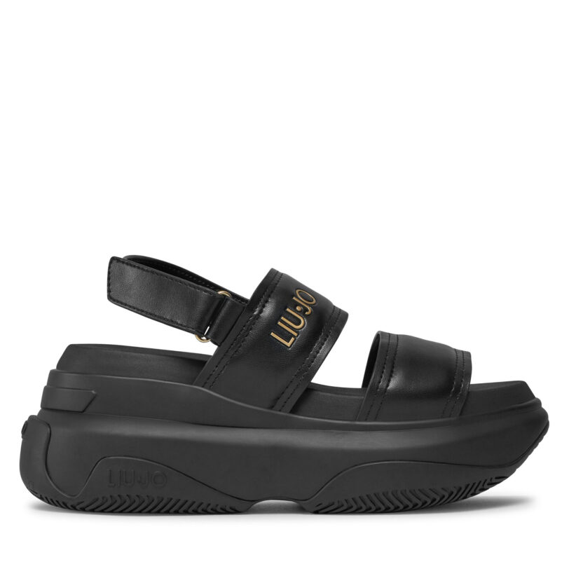Сандали Liu Jo June Sandal 09 BA4029 EX014 Черен цвят на ниска цена