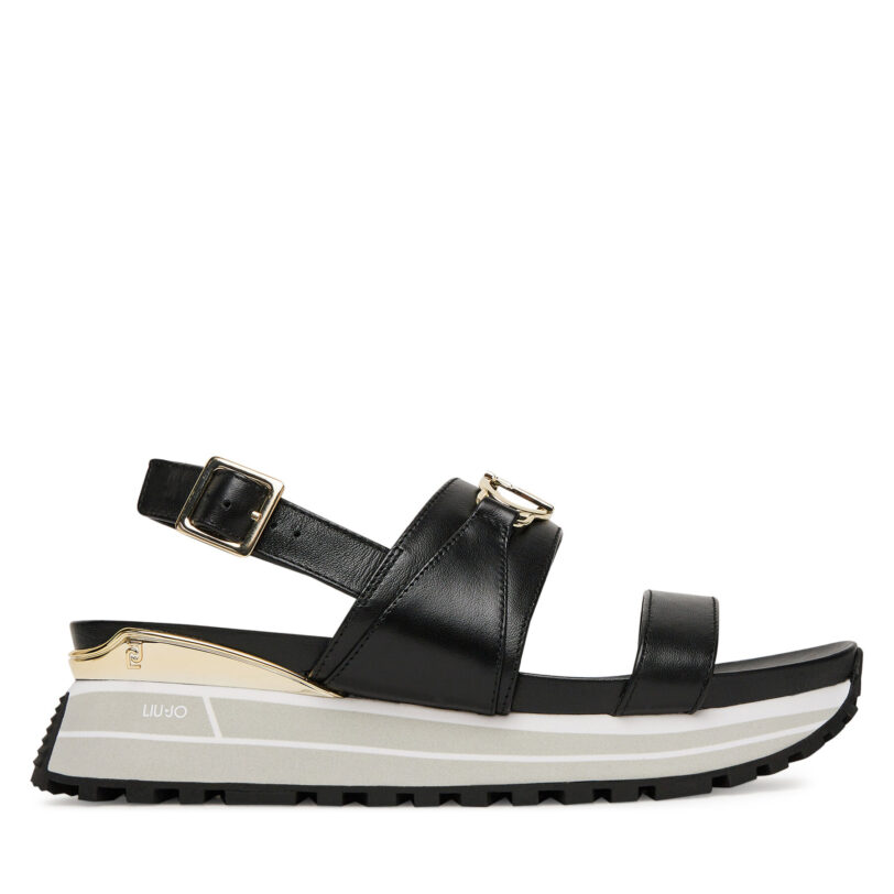 Сандали Liu Jo Maxi Wonder Sandal 30 BA5081 P0102 Черен цвят на ниска цена