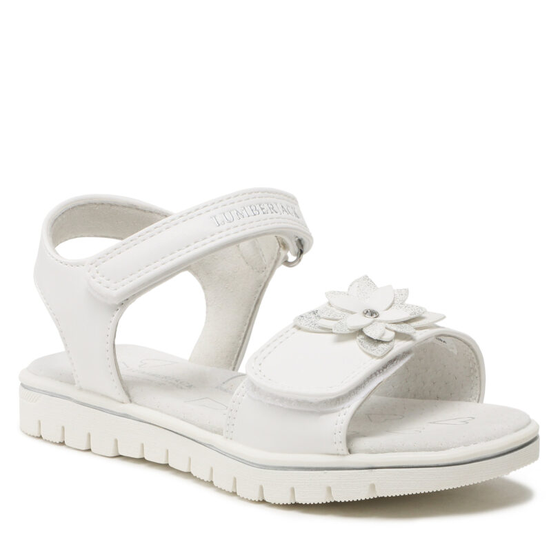 Сандали Lumberjack SANDAL WITH FLOWER Бял цвят на ниска цена