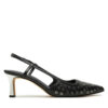 Сандали MICHAEL Michael Kors Alora Mid Sling 40R5ALMP3L Черен цвят на ниска цена