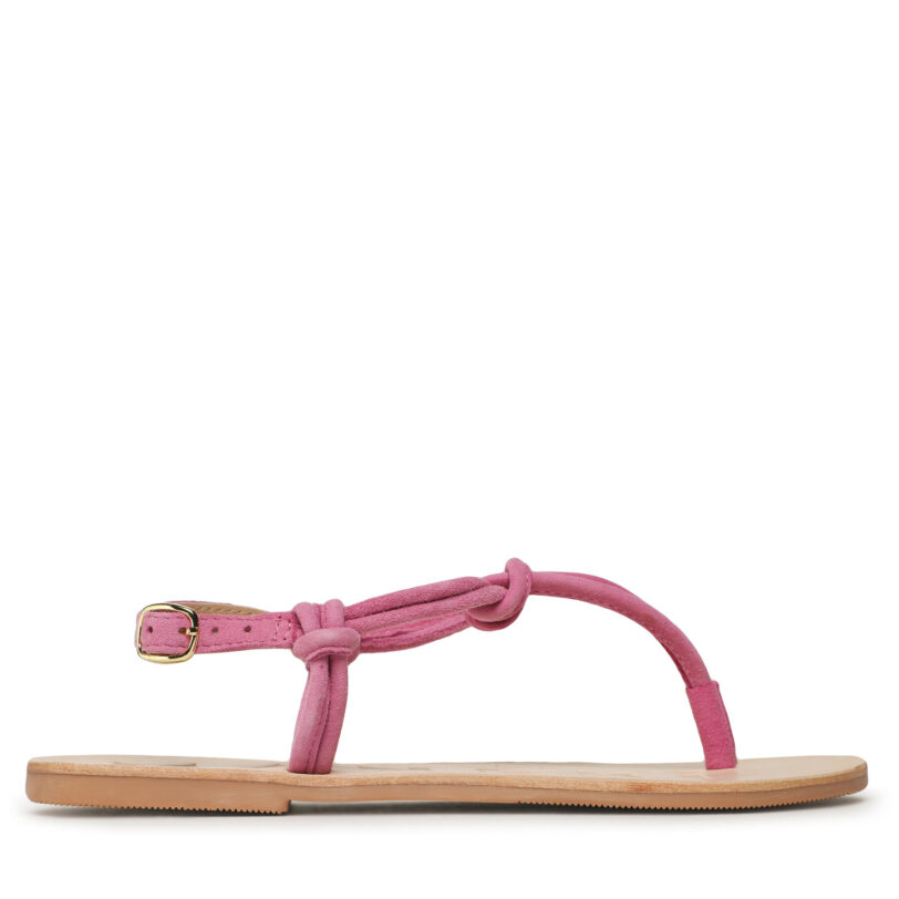 Сандали Manebi Suede Leather Sandals V 1.8 Y0 Розов цвят на ниска цена