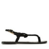 Сандали Manebi Suede Leather Sandals V 2.2 Y0 Черен цвят на ниска цена