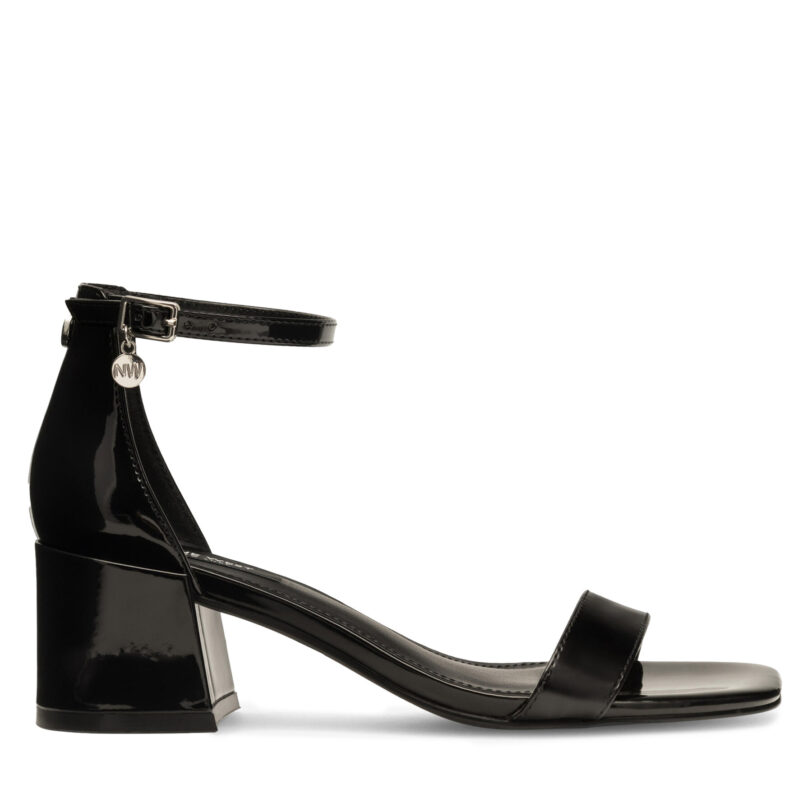 Сандали Nine West ERMINA FF-2308 Черен цвят на ниска цена