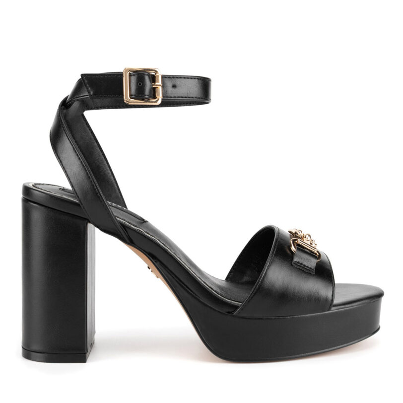 Сандали Nine West R25SS04320 Черен цвят на ниска цена