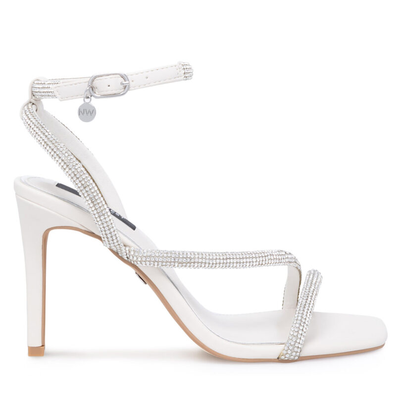 Сандали Nine West WFA2675-1 Бял цвят на ниска цена