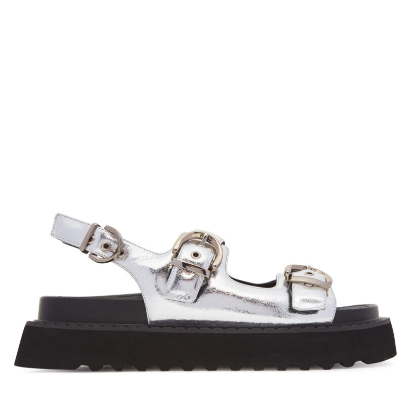 Сандали PINKO Kate 03 SD0293 P049 Сребрист цвят на ниска цена