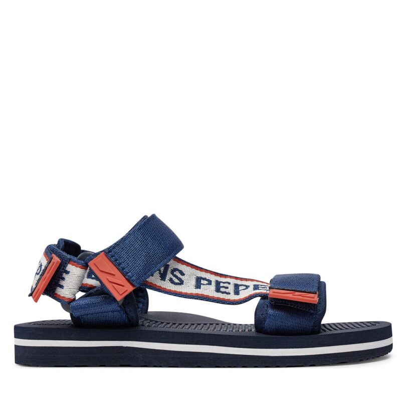 Сандали Pepe Jeans Pool One B PBS70063 Тъмносин цвят на ниска цена