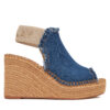 Сандали REPLAY Jess Tyne Denim Wedge Sandal GWP4G.000.C0036T Син цвят на ниска цена