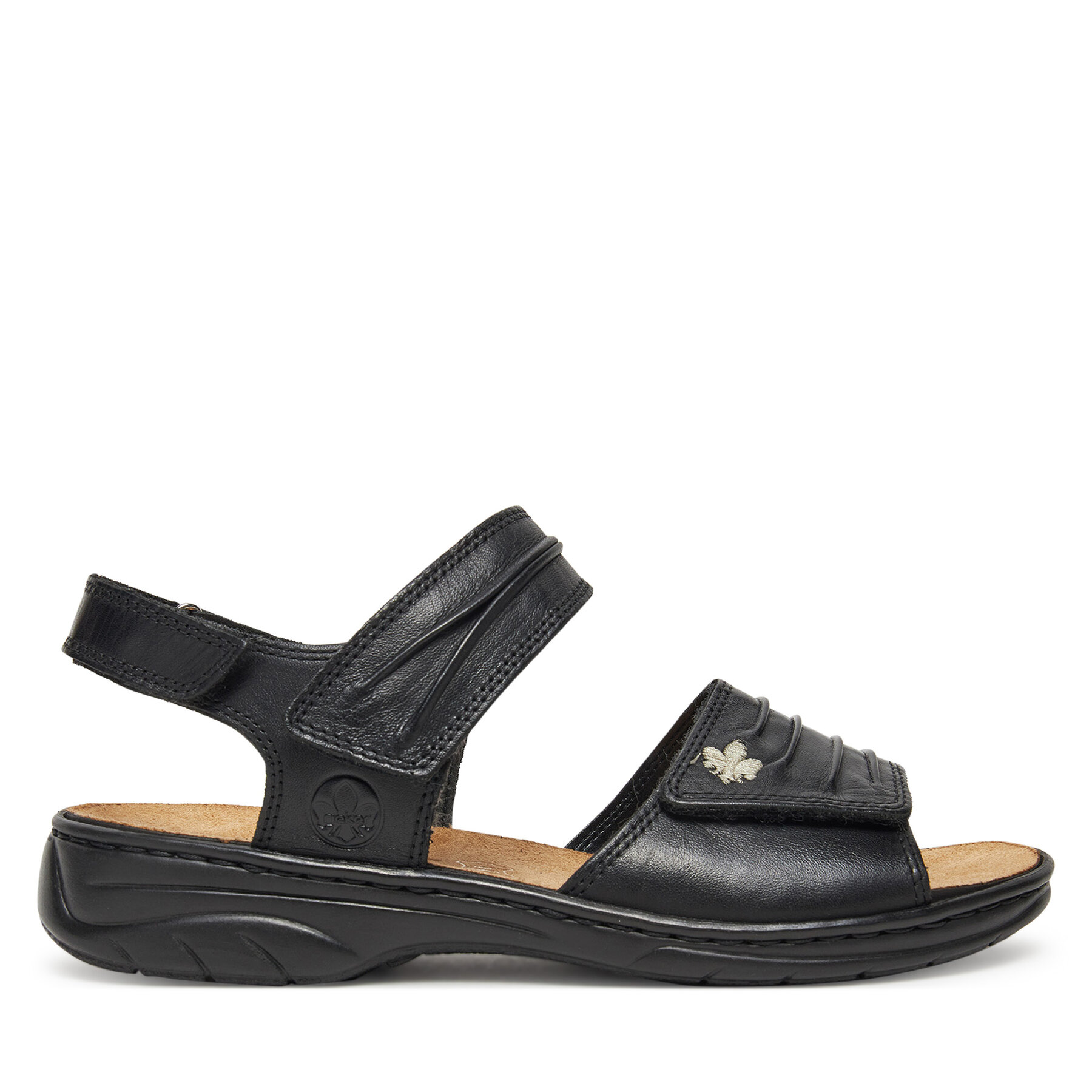 Сандали Rieker 64560-01 Черен цвят на ниска цена