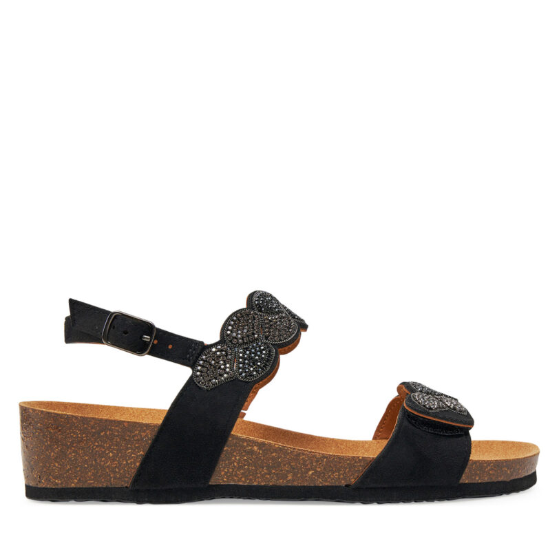 Сандали Scholl Abu Dhabi Sandal MF32029 1004 Черен цвят на ниска цена