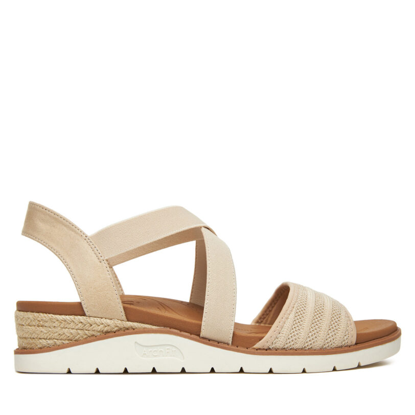 Сандали Skechers BOBS Arch Fit Beach Kiss-Boho Beyond 114013/NAT Бежов цвят на ниска цена