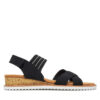 Сандали Skechers BOBS Desert Kiss-Shore Enough 114130/BLK Черен цвят на ниска цена