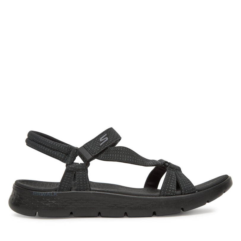 Сандали Skechers Go Walk Flex Sandal-Sublime 141451/BBK Черен цвят на ниска цена