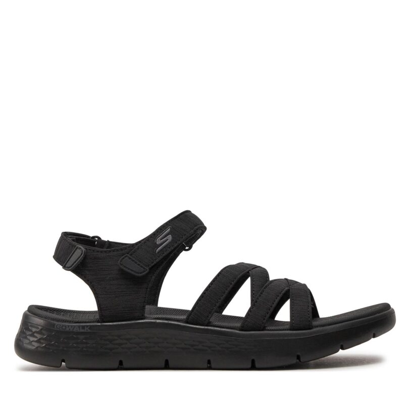 Сандали Skechers Go Walk Flex Sandal-Sunshine 141450/BBK Черен цвят на ниска цена