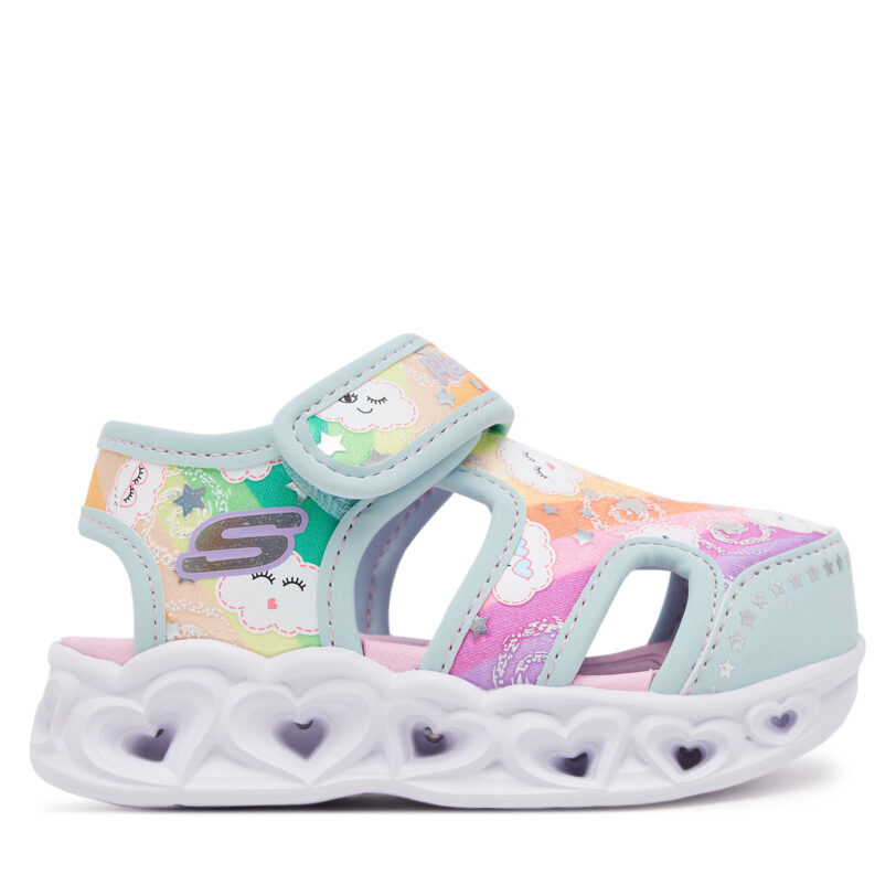 Сандали Skechers Heart Lights Sandals-Cutie Clouds 302977N/TQMT Електриков цвят на ниска цена