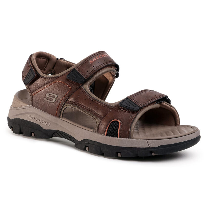Сандали Skechers Hirano 204106/BRN Кафяв цвят на ниска цена