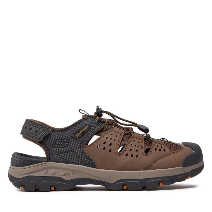Сандали Skechers Tresmen-Menard 205113/BRBK Кафяв цвят на ниска цена