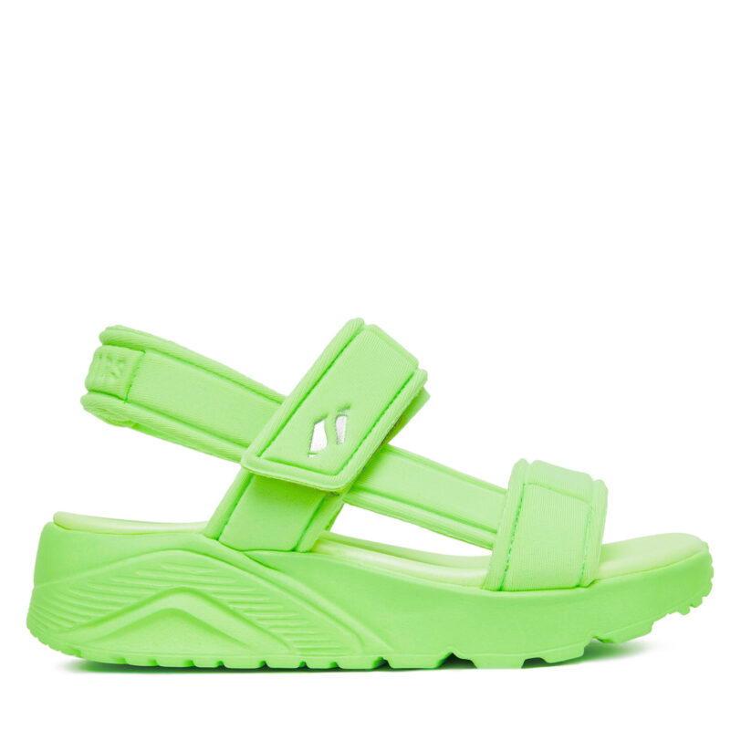 Сандали Skechers Uno Lite Sandal-Sunny Stand 310372L/LIME Зелен цвят на ниска цена