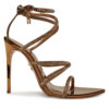 Сандали Steve Madden Sky High SM11003639 Златист цвят на ниска цена