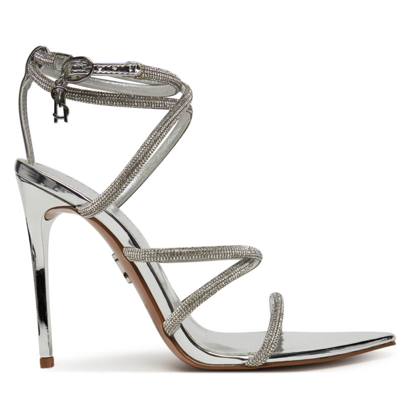 Сандали Steve Madden Sky High SM11003639 Сребрист цвят на ниска цена