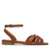Сандали TWINSET Ciabatta 251GCJ04A Кафяв цвят на ниска цена