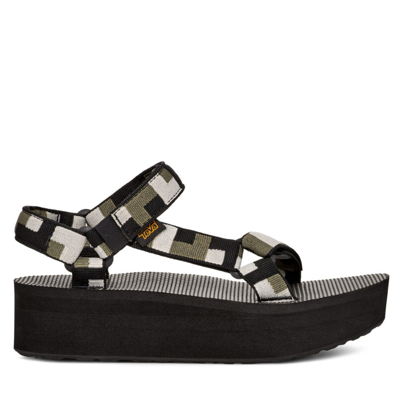Сандали Teva Flatform Universal 1008844 Черен цвят на ниска цена