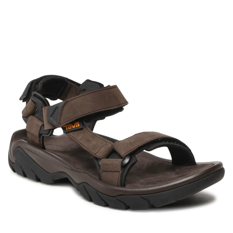 Сандали Teva M Terra Fi 5 Universal Leather 1099442 Кафяв цвят на ниска цена