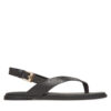 Сандали Tommy Hilfiger Color Block Thong Flat Sandal FW0FW08883 Черен цвят на ниска цена