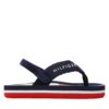 Сандали Tommy Hilfiger Flag Flap Flop T1B8-32917-0058 Тъмносин цвят на ниска цена