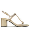 Сандали Tommy Hilfiger Leather Block Heel Sandal Metal FW0FW08590 Златист цвят на ниска цена