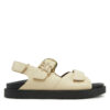 Сандали Tommy Hilfiger Leather Sporty Sandal FW0FW08799 Екрю цвят на ниска цена